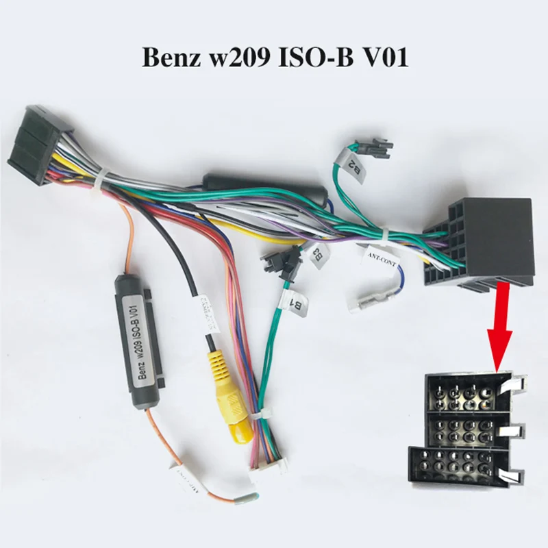 КАБЕЛЬ жгута проводов/кабель iso стандарта для Benz W209 только автомагнитолы ARKRIGHT