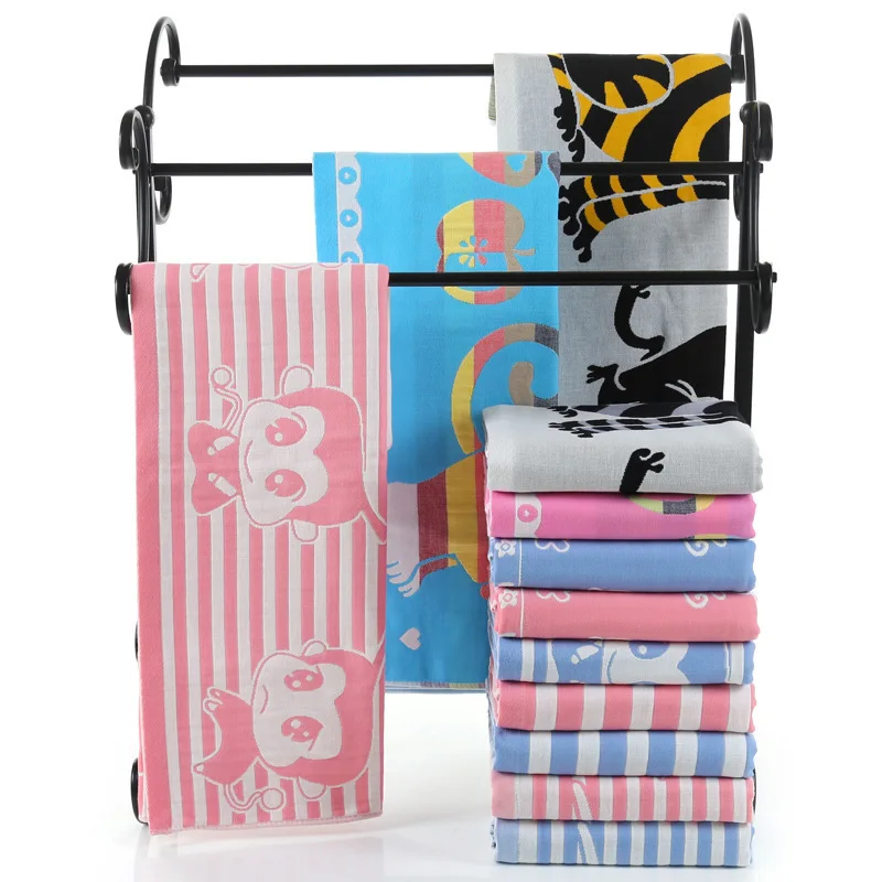 LDAJMW хлопок марли взрослых мультфильм Полотенца Ванна содержит большой толщиной