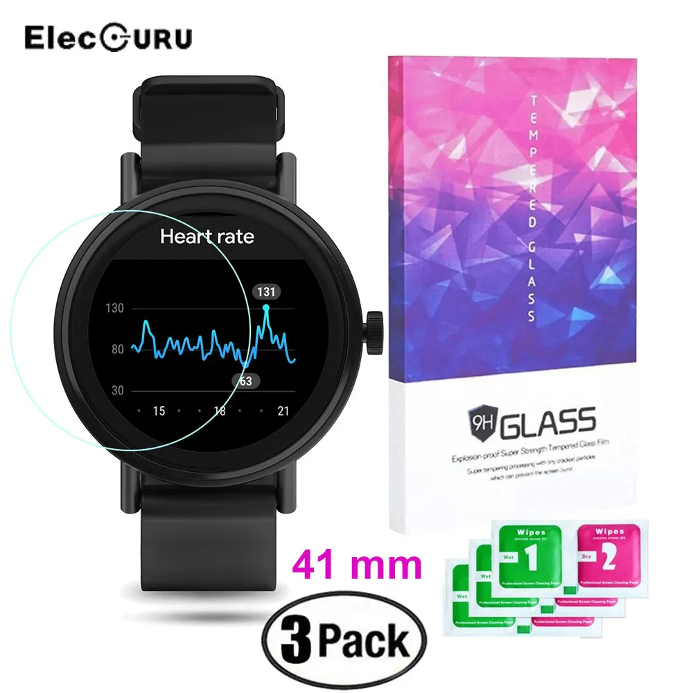 3 шт Защита экрана для Misfit Vapor 2 Watch (41 мм 46 мм) закаленное защитное стекло 9H 2.5D HD
