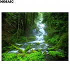 Алмазная живопись 5d, вышивка с изображением природы, леса, водопада, вышивка квадратными стразами, стразы мозаика домашняя декоративная D54