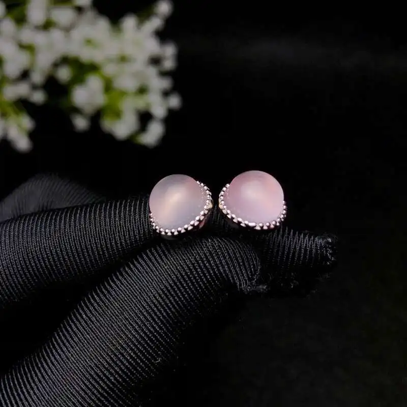 Женские серьги KJJEAXCMY Boutique из серебра 925 пробы с инкрустацией натурального фуронга