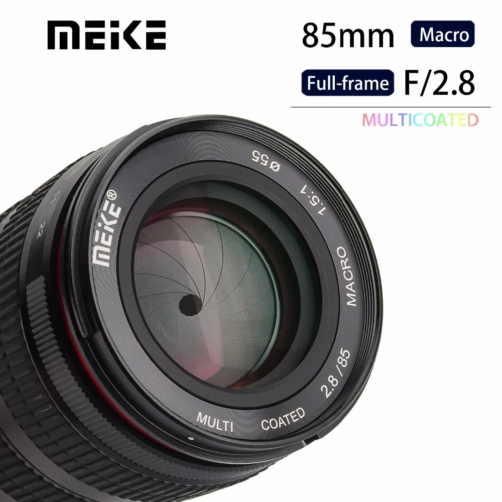 Фотоаппарат Meike диаметром 85 мм F2.8 с ручной фокусировкой и полной рамкой Canon Nikon DSLR