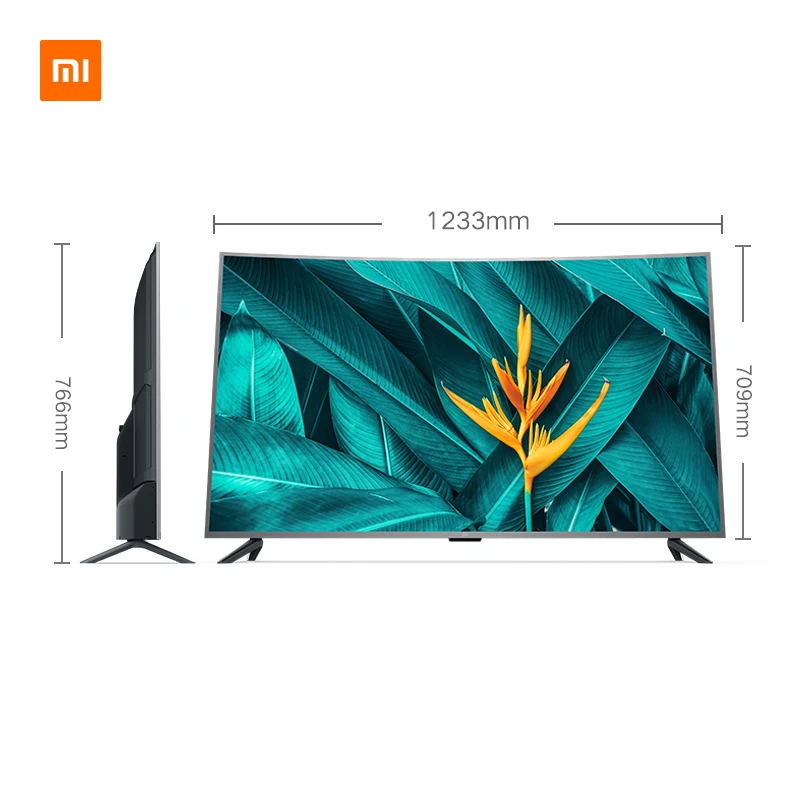 Xiaomi Smart 4S 55 дюймов 4000R изогнутый 4K HDR экран ТВ комплект wifi ультра тонкий 2 ГБ + 8 Гб