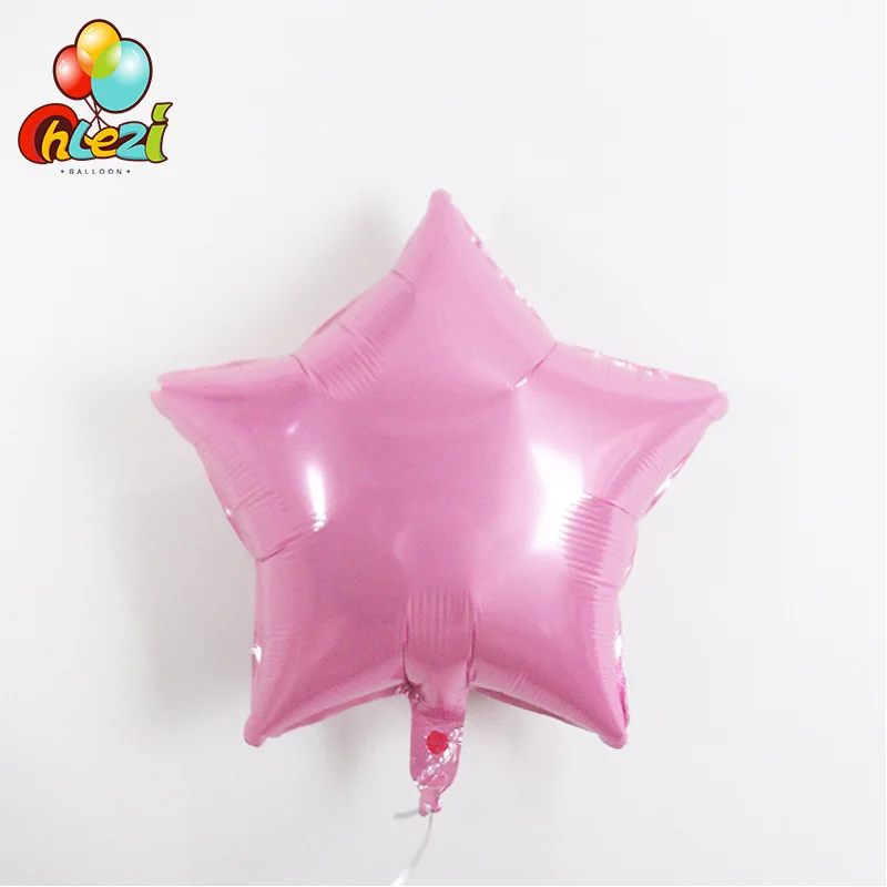 10 Pcs 18 Inch Star Foil Balloons Baby Shower Globos Pure color Helium Birthday 1st Party Supplies Wedding Decorations | Дом и сад