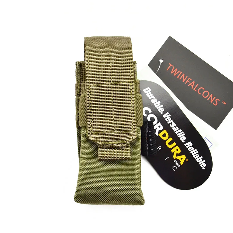 TwinFalcons тактический Молл 9 мм Пистолет подсумок для одного магазина CORDURA модульный