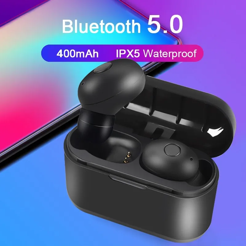 Мини T1 СПЦ V5.0 Bluetooth наушники 3D True Беспроводной стерео с микрофоном Портативные Hi Fi
