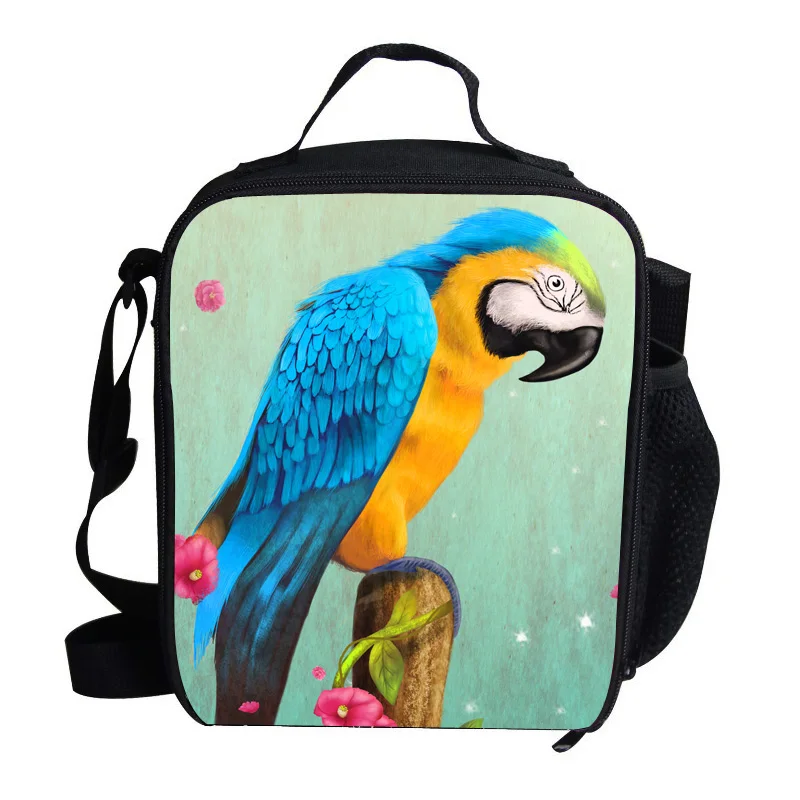 Красивый обогреватель в виде попугаев для детей, мальчиков и девочек, сумка для ланча с животными для детей, подростков от AliExpress WW