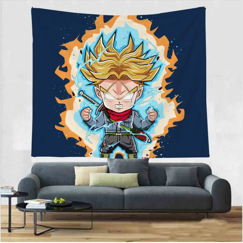 1 Imandale DBZ Super Heroes узор хиппи гобелены настенный утолщаются гобелены аниме Гоку узор стены книги по искусству домашний декор - Цвет: 1