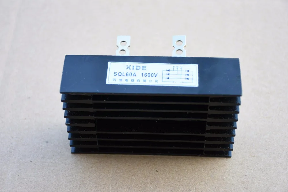 SQL60A1600V 1600 В 60A выпрямитель/зарядное устройство, Трехфазный переменный ток к DC для генератора с постоянными магнитами, ветровые турбины