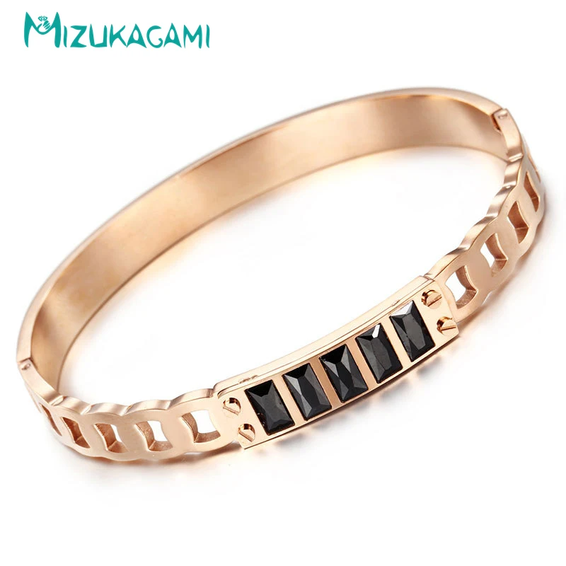 Pulseira masculina распродажа Модные Простые Круглый Циркон браслет Титан Материал для