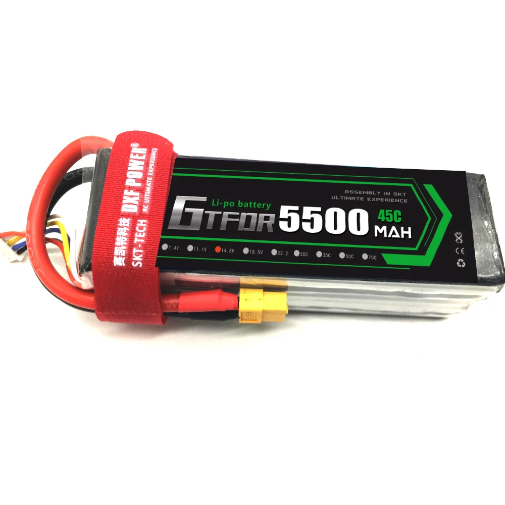 Аккумулятор GTFDR 14 8 в 5500 мА · ч 45C Max 90C Lipo 4S для радиоуправляемых грузовиков