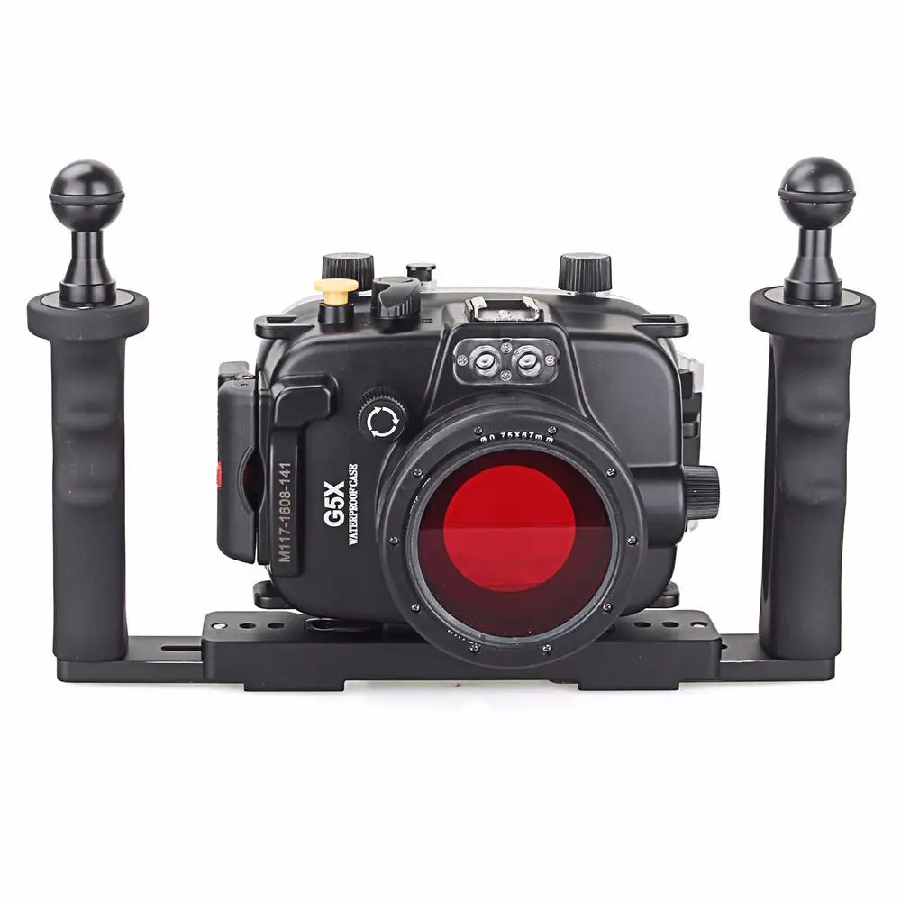 Корпус для камеры подводного плавания Canon G5X 40 м/130 футов + алюминиевый лоток двух