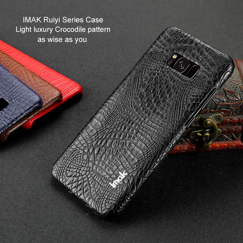 IMAK Для Samsung Galaxy S8 g950f смартфон мобильный Ruiyi Роскошные крокодиловой кожи кожаный