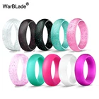 10 шт.компл. 4-10 Размер пищевого класса FDA Силиконовое кольцо на палец 5,7 мм гипоаллергенные Кроссфит гибкие резиновые кольца для женщин Свадебные