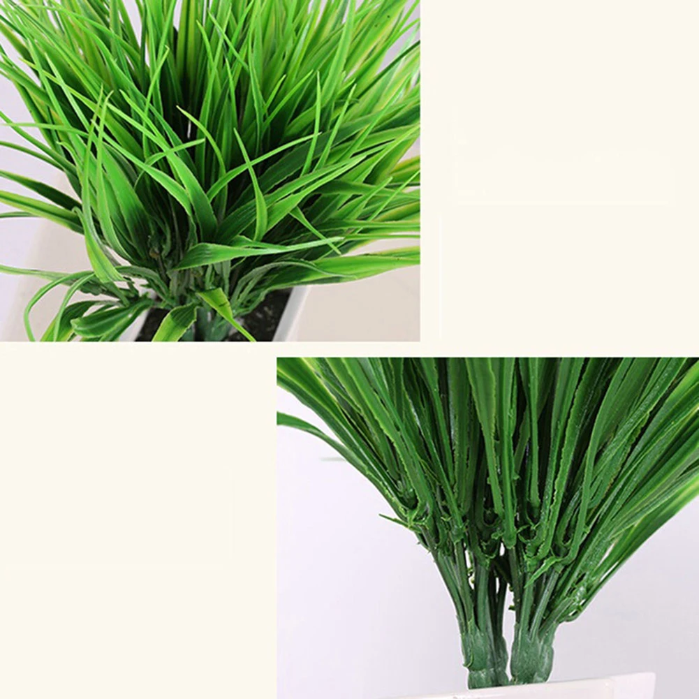 Artificial Fake Plastic Green Grass Plant Flowers Office Home Garden Decor | Дом и сад