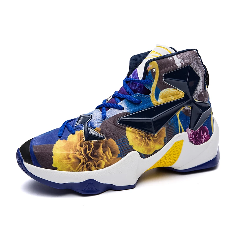 Men's basketball shoes with comfortable inner heel shock absorber anti-skid and anti-wear toes | Спорт и развлечения