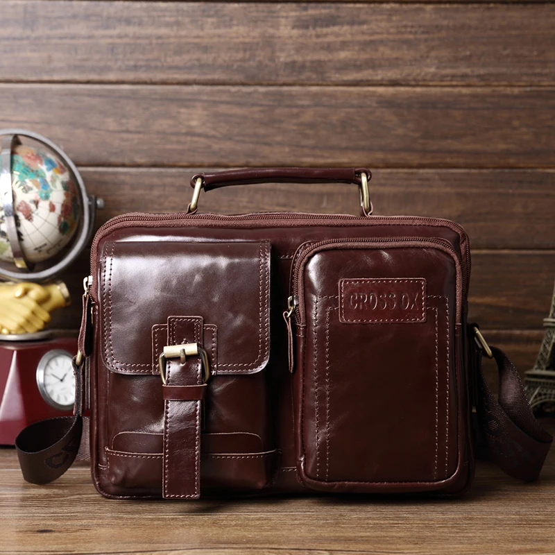 Кожаная сумка CROSSOX в классическом стиле SL426 | Багаж и сумки