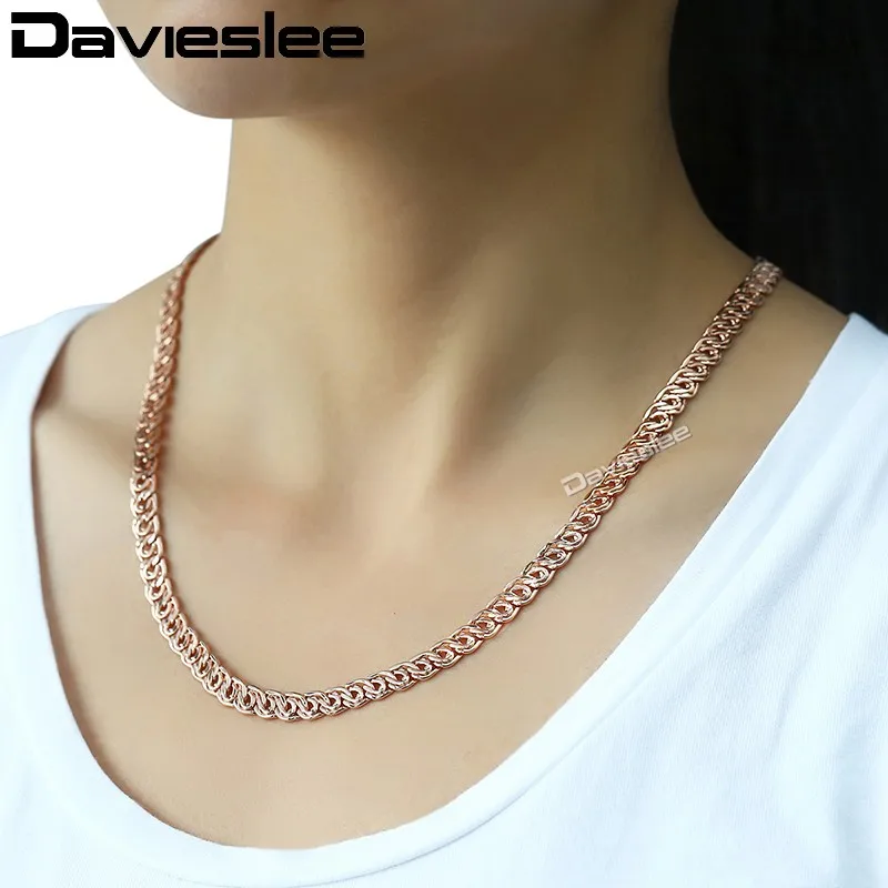 Ожерелье и браслет 7 мм для мужчин женщин ювелирный комплект из цепочки браслета