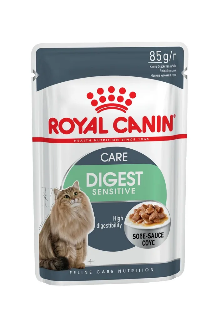 Royal Canin Digest Sensitive пауч для кошек с чувствительным пищеварением (кусочки в соусе 24*85