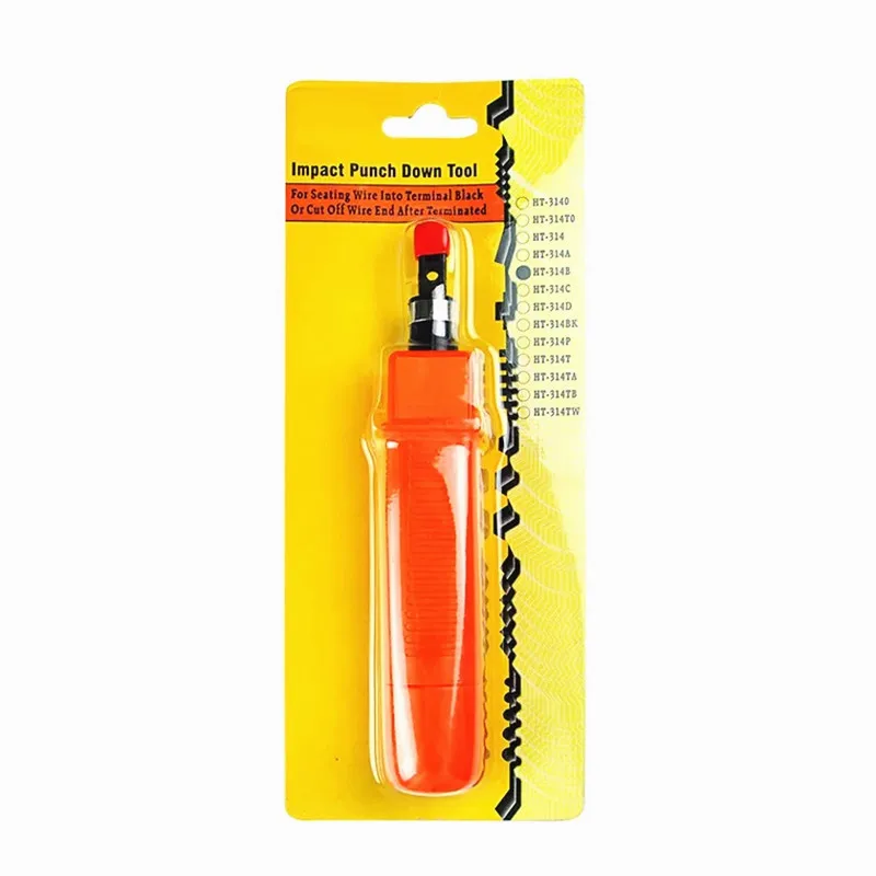 Ударный инструмент RJ45 RJ11 для резки проводов обжима двухголовых лезвий Cat5e Cat6