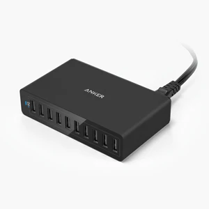 Anker 60 W 10-Порты и разъёмы USB Wall Зарядное устройство питания Порты и разъёмы 10 для iPhone X/8/7/6s/плюс iPad Pro/Air 2/mini Galaxy S7/S6/Edge/плюс Note 5/4 более
