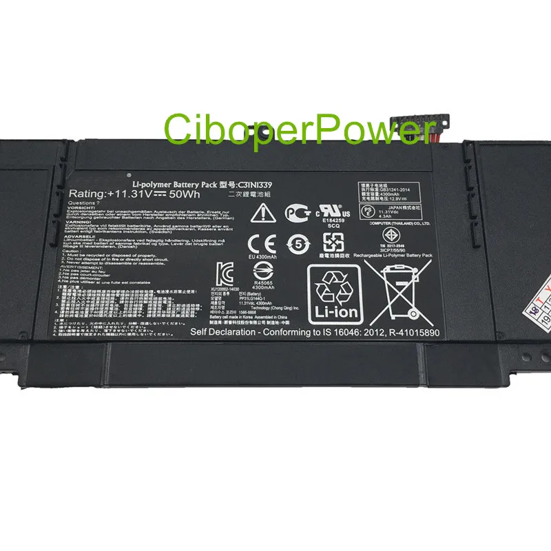 Новый оригинальный аккумулятор для UX303 UX303L UX303LN C31N1339 50 Втч | Компьютеры и офис