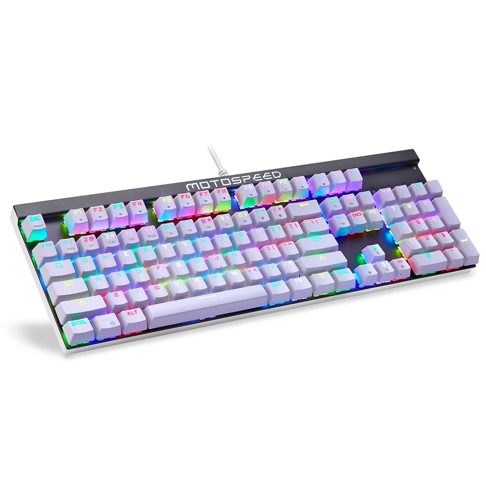 Официальная распродажа! Игровая механическая клавиатура Motospeed CK103 USB 14 режимов RGB