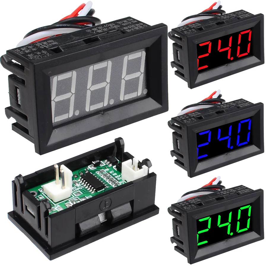 10 шт./лот DC0 10A/50A/100A цифровой дисплей Амперметр 4 провода 0 56 &quotСветодиодная трубка