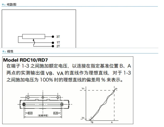 Оригинальный новый 100% линейный датчик сопротивления скольжения RDC1062 B10K длина оси