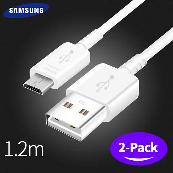 Two 1.2m cables Samsung Galaxy S6 S7 edge быстрое зарядное устройство Micro USB кабель для путешествий быстрый адаптер настенный Note4 Note5 Note2 N7000 note S4 C9 J7 - Тип штекера: Two 1.2m cables