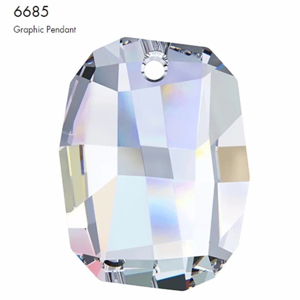 Ms Betti 100% подлинный австрийский кристалл элемент от swarovski 6685 Графический кулон 38 мм