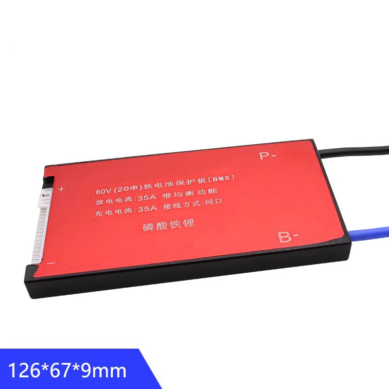 10 шт./лот 20 s 60 В 35A 45A 60A 80A 18650 BMS Lifepo4 литий фосфатные Батарея защиты монтажная плата