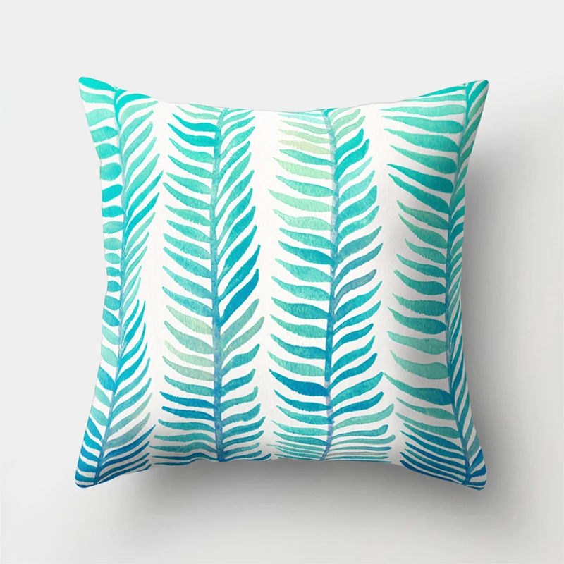 BLRISUP Creative Leaves Flowers English Letters Cushion Cover Home Office Car Sofa Throw Pillow Decorative Pillowcase | Дом и сад