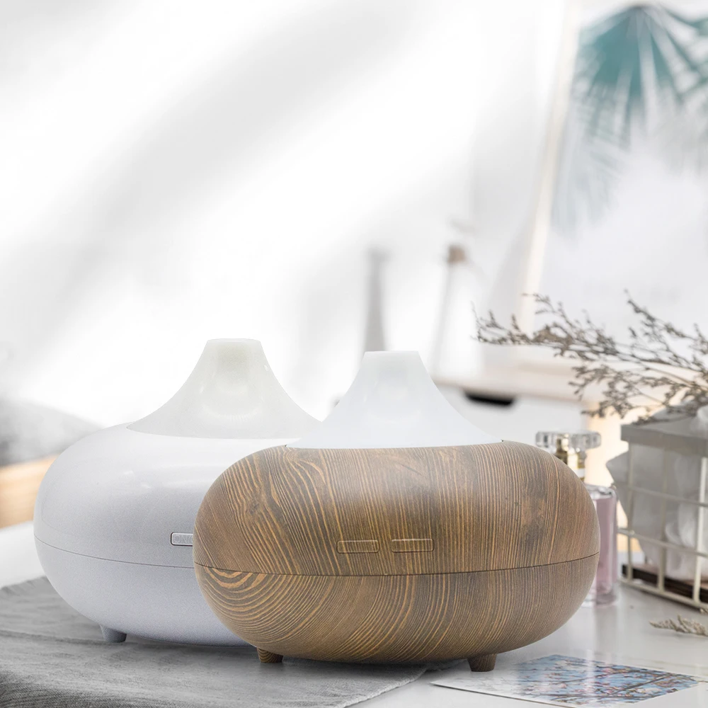 FUNHO 400ml USB Aroma Diffuser Essential Oil Aromatherapy Air Humidifier Wood Grain Mist Maker LED Color Night Light Housing | Бытовая