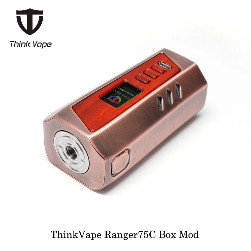 Электронная сигарета ThinkVape Ranger75C 75 Вт поле Mod думаю Vape создано Двойной 18650 Батарея