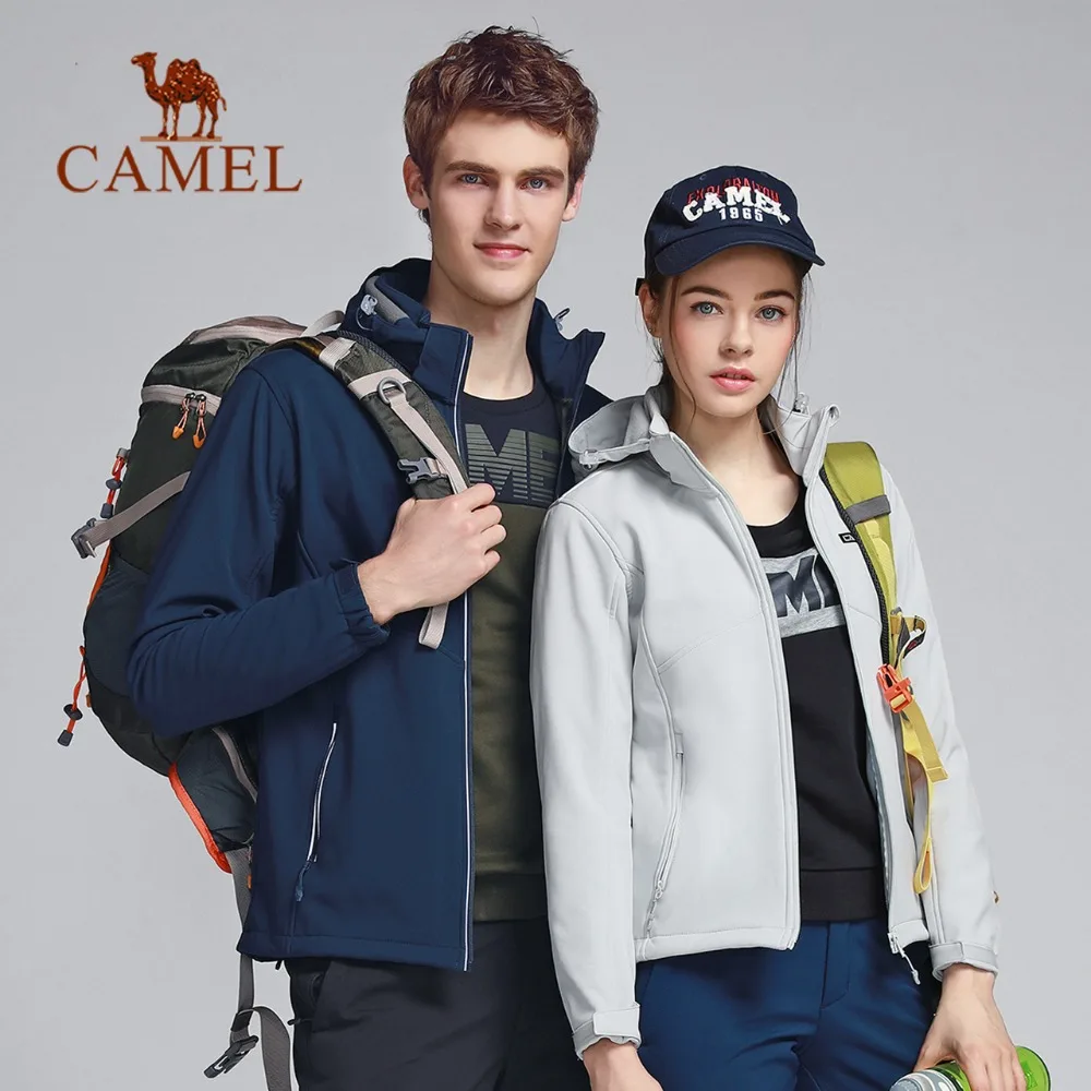 CAMEL мужская и женская спортивная флисовая походная куртка водонепроницаемая