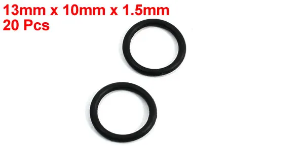 Ix20 1.5mmx10mmx13mm Uxcell 20 шт. 1,5 мм 1,8 мм толщина черного каучука уплотнительные кольца Прокладки Шайбы Id 2 мм 3 мм 4 мм 5 мм 6 мм 7 мм 8 мм 9 мм 10 мм 11 мм - Цвет: Ix20 1.5mmx10mmx13mm