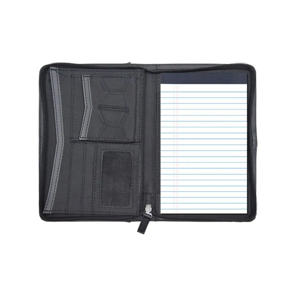 Godery Padfolio/портфель кожаный портфель на молнии папка 5x8 блокнот для письма