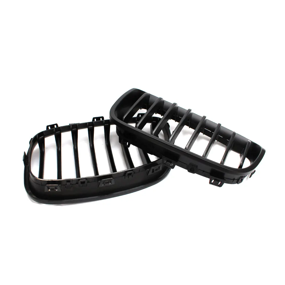 Для BMW F20 F21 1 серии 2012 2013 2014 пара матовый черный ABS передняя ноздри гриль одна