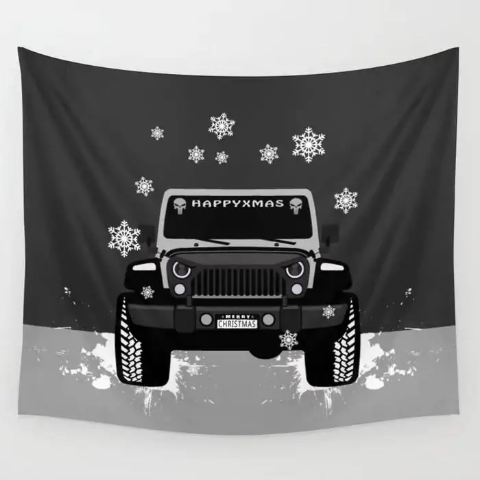 Imandale Happy Xmas off Roading хиппи гобелен настенный утепленный с изображением Санта Клауса