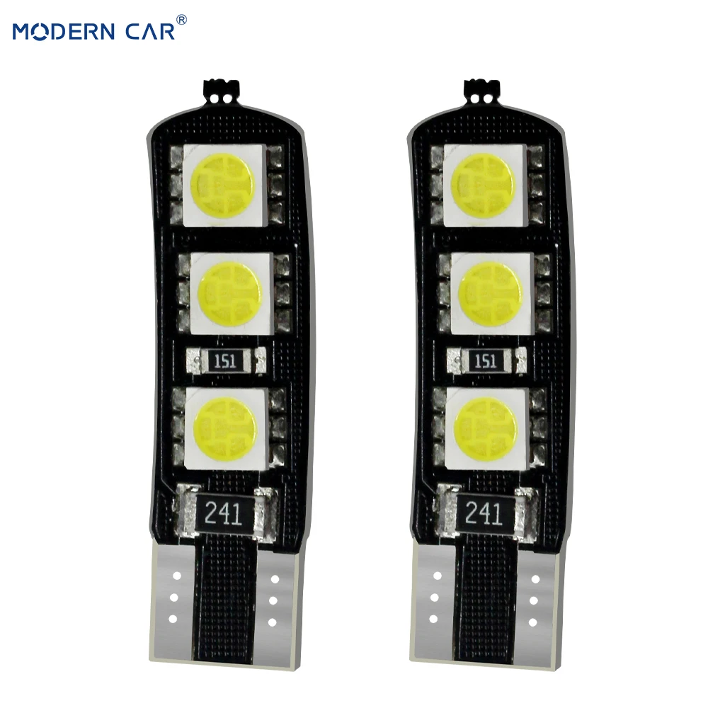 Современный автомобиль Canbus T10 6 SMD 5050 6SMD светодиодный W5W 194 168 501 Авто зазор