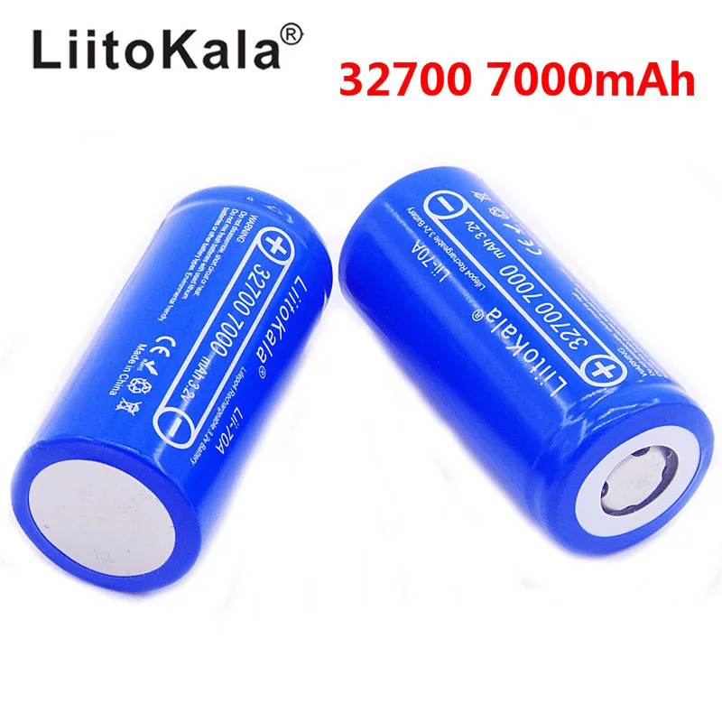 4 шт. LiitoKala lii-70A 3,2 В 32700 6500 мАч LiFePO4 батарея 35A непрерывный разряд максимум 55A батарея высокой мощности 32700 7000