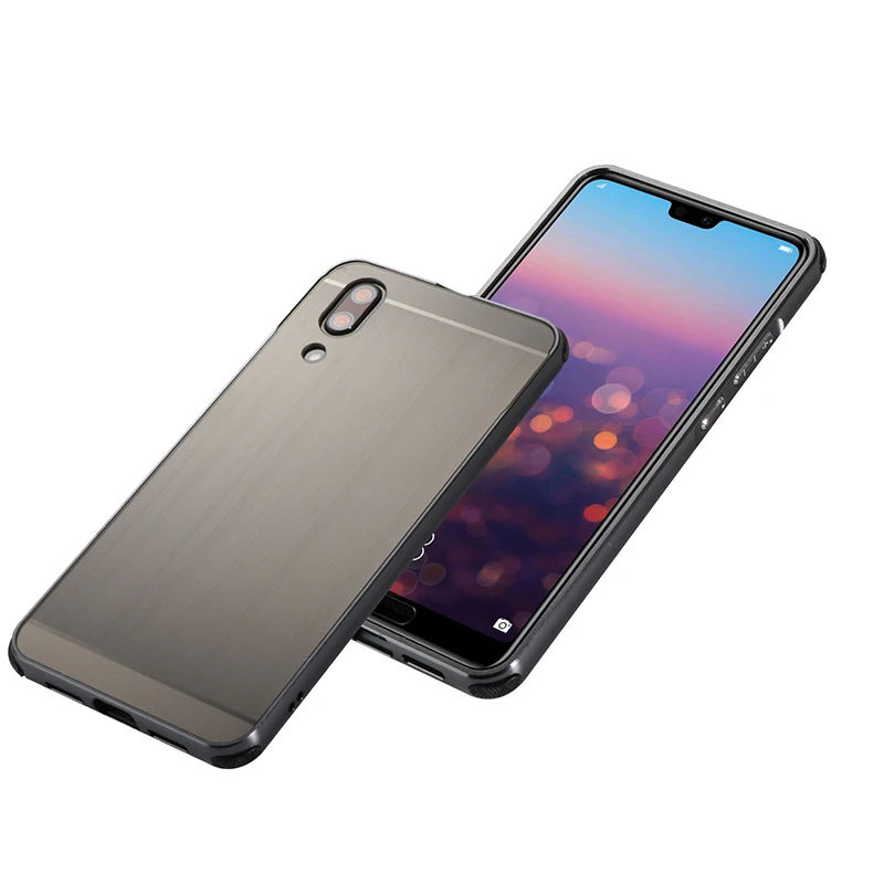Для Huawei P20 P 20 чехол матовый металлический Гибридный алюминиевый каркас Бампер