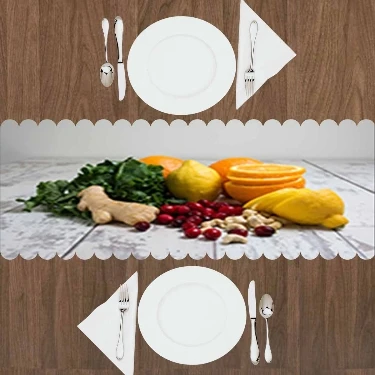 Еще красно желтые овощи зеленая скатерть украшение для кухни столовой свадьбы