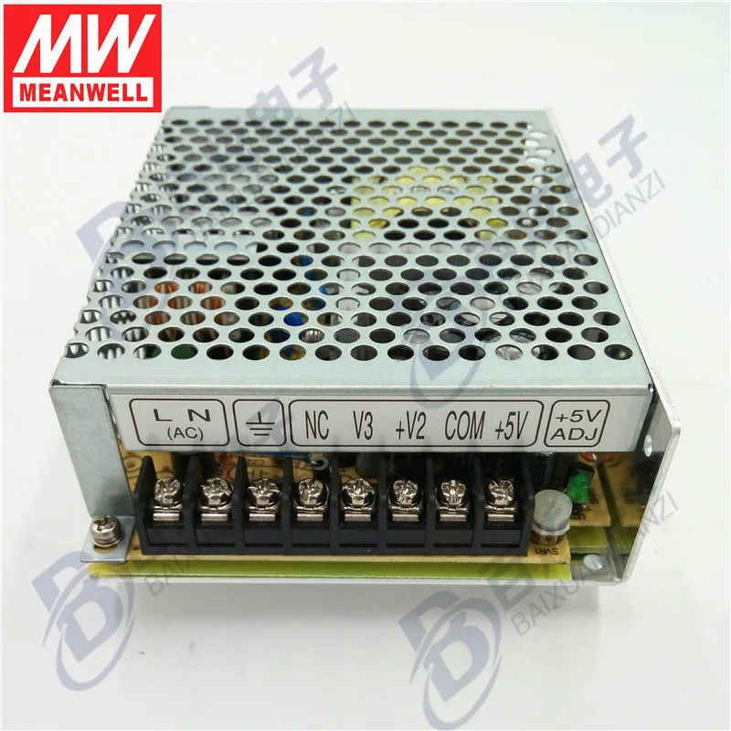 Originele Meanwell RT 65A 66.1 Вт тройной выход + 5 В/6A 12 В/2.8A В /0.5A voeding 3 года гарантии|triple output|12v