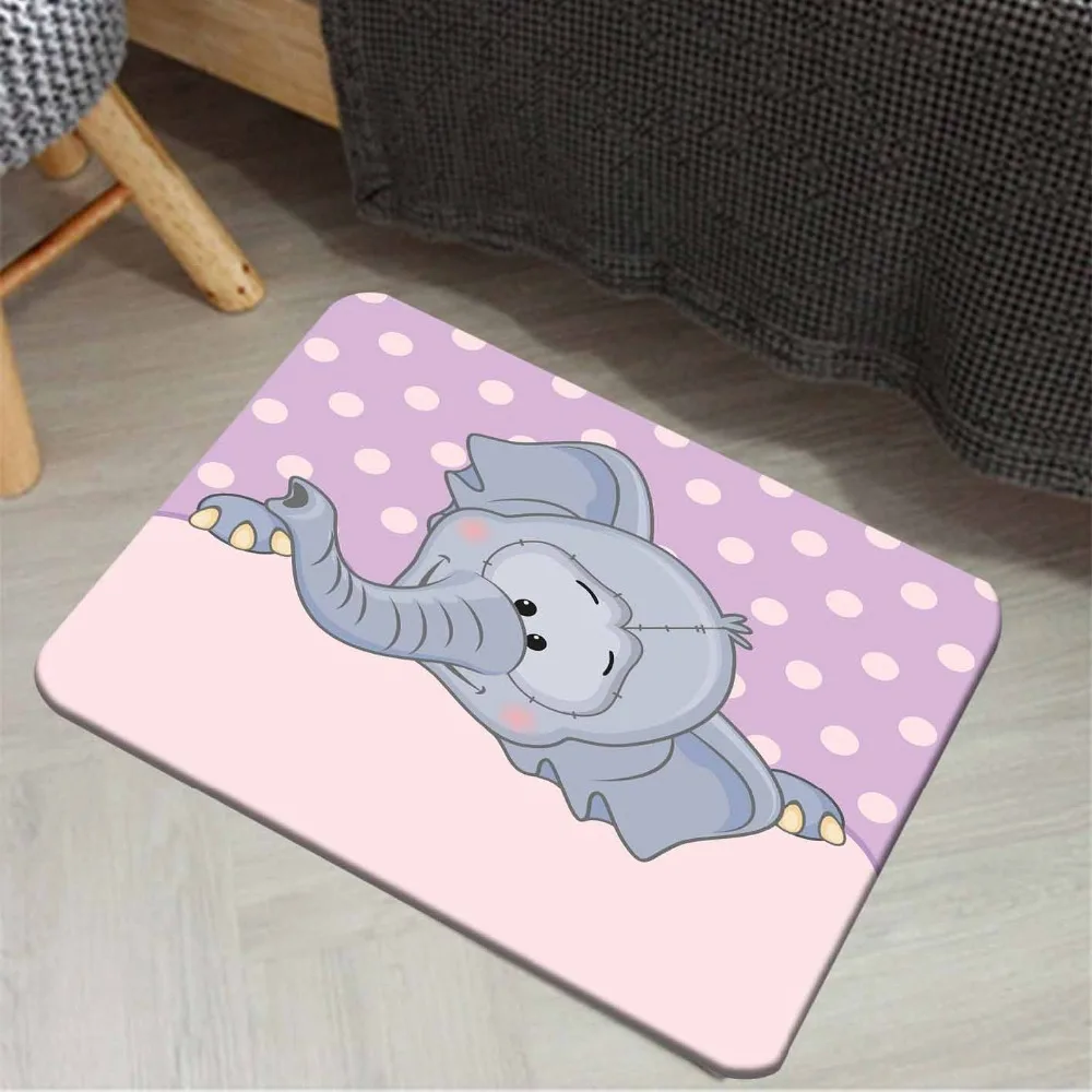 Еще фиолетовый розовый в горошек серый милый слон животные 3d принт