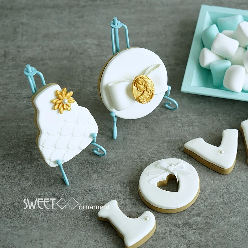 Cream biscuit stand cookies display holder 10cm cake decorating tools wedding party bakeware dessert sweet table supplie | Дом и сад
