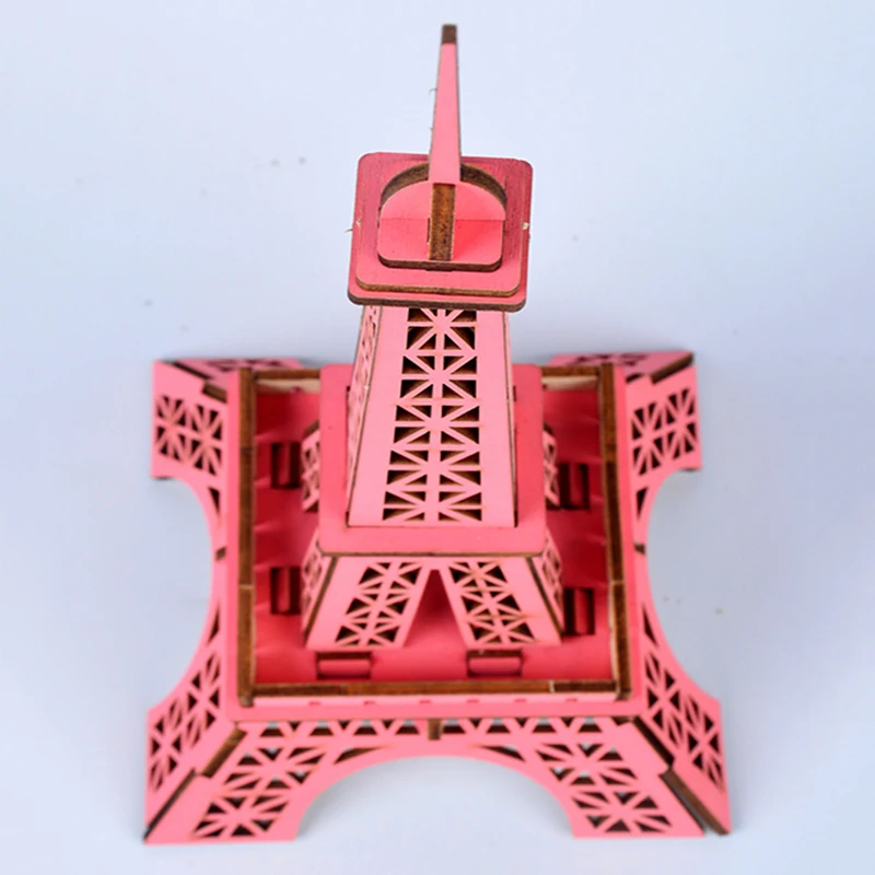 Эйфелева башня 3d деревянная модель кораблей архитектура масштаб здания oyuncak