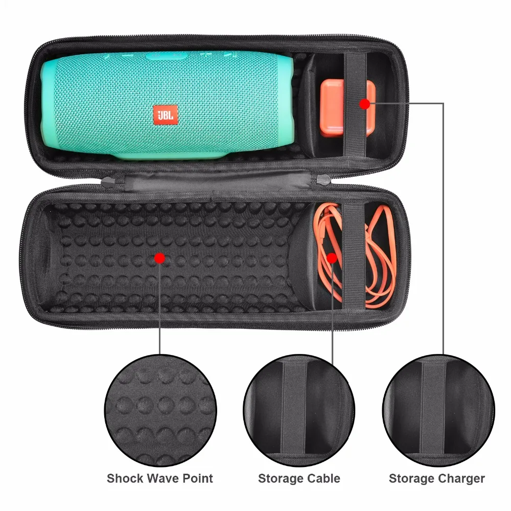Новейший защитный чехол для динамика из полиуретана и ЭВА JBL Charge 3 зарядка
