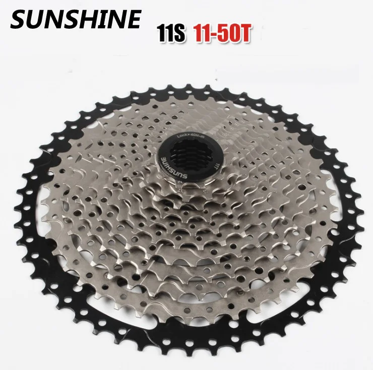 

SUNSHINE горный велосипед 11 Скорость кассета маховик звездочки 11-50 т велосипедный Запчасти 11 Скорость Кассетный Маховик